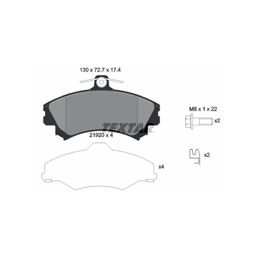 Textar 2192003 brake pads - textar, set