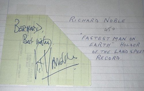 Richard noble land speed - noble,