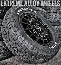 16" Black T Sport Alloy Wheels For Ford Transit Mk6 Mk7 Mk8 + RA1100 All Terrain