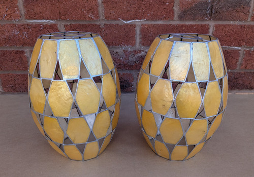 Vintage capiz shell light - vintage,