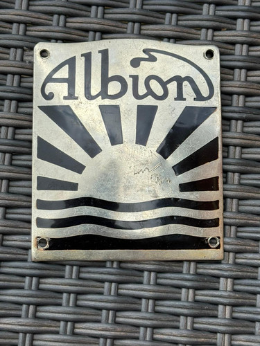 Albion enamel bus - enamel, coach