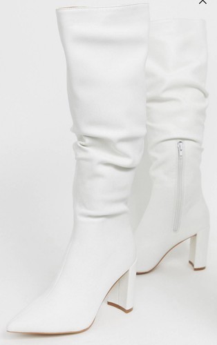 White high heeled - high, knee