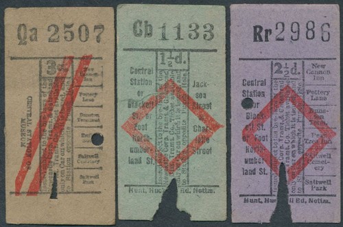 Tram ticket newcastle - tram, x3