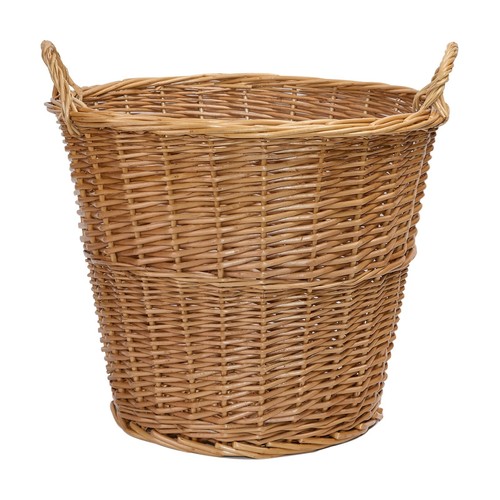 Wicker storage log basket - wicker, with