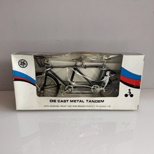 Die Cast Model 1:10 Scale Tandem Bicycle Vintage Retro Classic Steel Bike Boxed