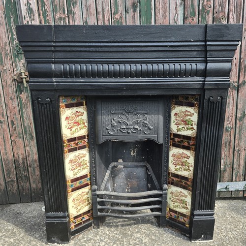 Antique cast iron fire - cast,
