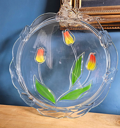 Large vintage pressed glass - large,