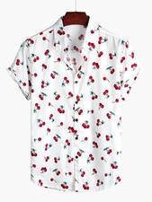 Men's Cherry Floral Print