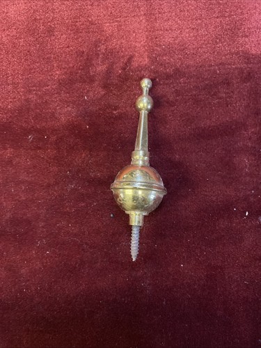 Brass clock finial - brass,