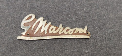 Marconi radio badge logo - radio,