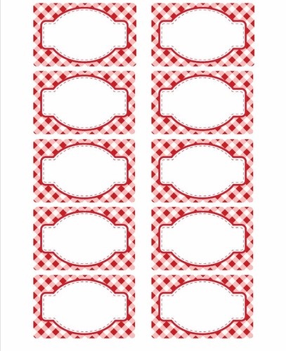 Jam jar labels sheet of - labels,