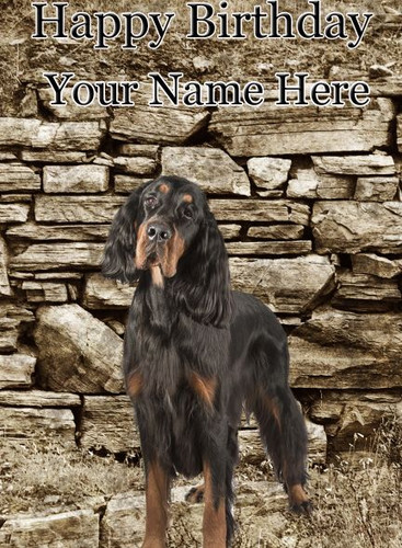 Gordon setter personalised - a5,
