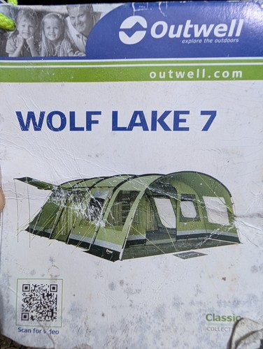 Beige outwell wolf lake tent - beige,