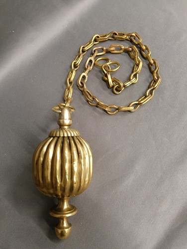 Large brass pumkin ball - pumkin,