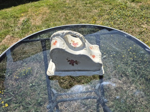 Antique ceramic cheese - antique, dish