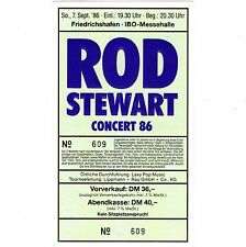 ROD STEWART Concert Ticket Stub FRIEDRICHSHAFEN GERMANY 9/7/86 MESSEHALLE Rare