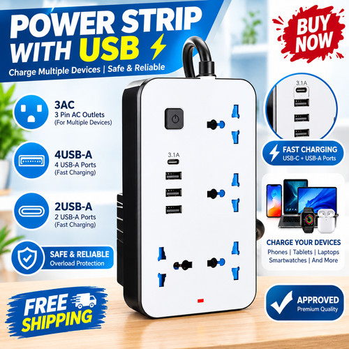 Surge protected extension lead - extension,