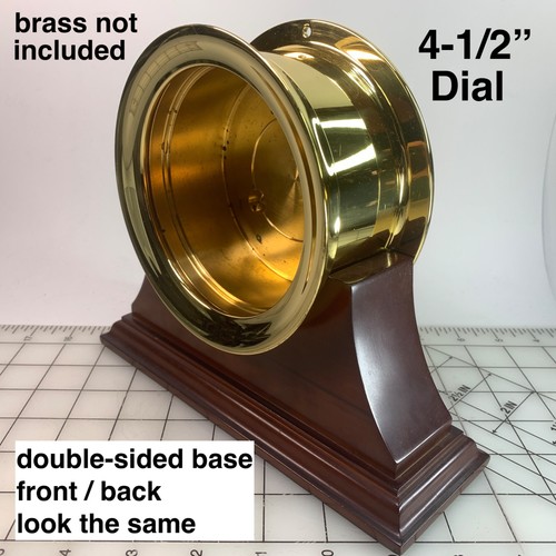 New wood mount clock base - wood,
