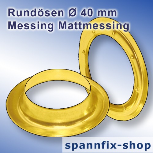 Round eyelets mm brass - Ø,
