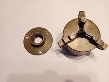Small Three Jaw  Mini Lathe Chuck 3" Complete With⁹ Backplate 900 X 12TPI