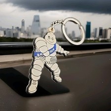 Vtg 1970s Michelin Man Keyring