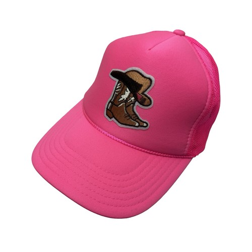 Western trucker hat cap pink - western,