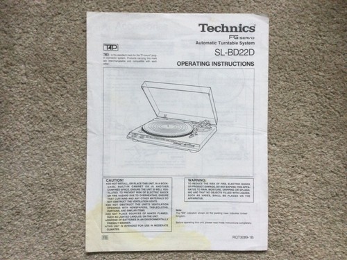 Technics bd22d record - sl-bd22d,