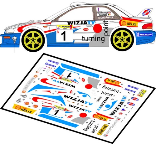 Decals subaru impreza - impreza, wrc