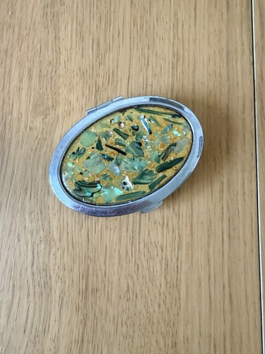 Vintage silver plated compact - vintage, silver-plated