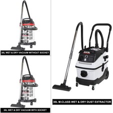 Excel 30L Dust Extractor Wet &