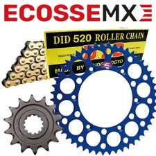 Husqvarna FC450 DID Gold G/B Chain Blue Renthal Sprocket Kit 2014-2022