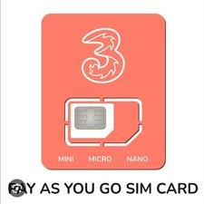 3 Ireland 4G/5G - Pay As You Go-Irish Network-Prepaid Triple SIM Card