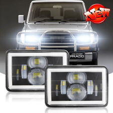 Pair 4"x6" LED Headlight DRL