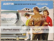AUSTIN A55 CAMBRIDGE Car Sales Brochure c1957 #P967A DUTCH TEXT