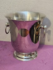 GUY DEGRENNE Vintage Stainless Steel Champagne Ice Bucket Cooler White Wine Bar