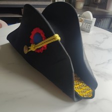 HAND MADE BICORN HAT Soft Felt