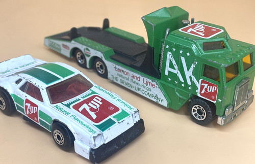 Matchbox kenworth cabover 7up - kenworth,