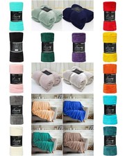 Luxury Popcorn Waffle Throw Soft Extra Large Thermal Warm Cosy Sofa Bed Blanket