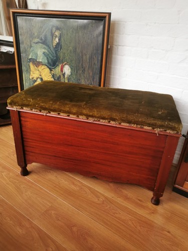 Old antique mahogany blanket - antique,