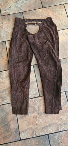 Brown suede leather cowboy