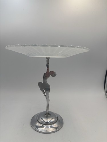 Vintage art deco cake stand - art,