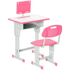 HOMCOM Kids Desk and Chair Set