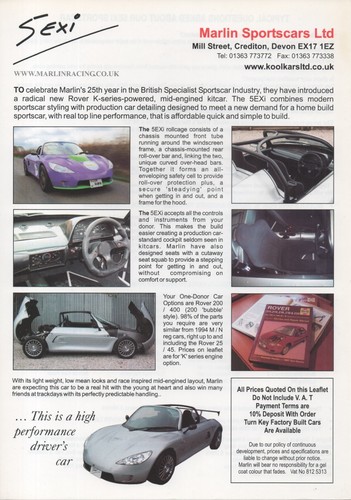 Marlin 5exi car kit - marlin,