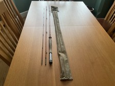 Vintage 10ft 6in three piece split cane fly fishing rod in good condition