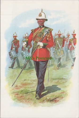 Military art postcard drum - military,