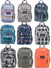 JanSport Big Student, Navy/ Black/Pink, Back to School Bag/Backpack/Rucksack 34L