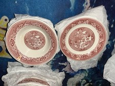 Vintage Royal China Red Willow Ware 25pc Dinnerware Set