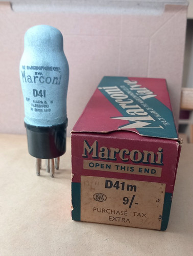 Marconi d41 vacuum - marconi, radio