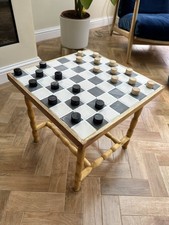 Handmade tiled Wood Chess