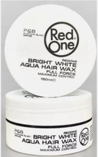 2 x Red One WHITE Aqua Hair Wax | Styling Hair Gel | Edge Control Gel 150ml